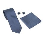 Fako Fashion - Stropdas, Pochette & Manchetknopen Blok -, Verzenden, Nieuw