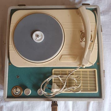 LESA - Continental Portable Valve (Tube) Suitcase Phonograph, Nieuw