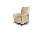 Fauteuil Viola - fauteuils - Beige, Nieuw, Leer