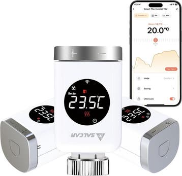 Salcar Wifi Thermostaatkop 3-pack | Retourdeal 36% Korting, Ophalen of Verzenden, Slimme thermostaat, Nieuw