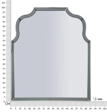 ANKARA WANDSPIEGEL GRIJS CM 85X1X100 ( BINNENSPIEGEL, Ophalen of Verzenden, Nieuw