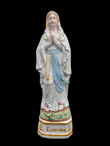Beeldje - Onze Lieve Vrouw van Lourdes - 28 cm - Porselein