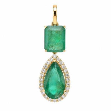 Zonder minimumprijs - Hanger - 14 karaat Geel goud - 4.30ct.