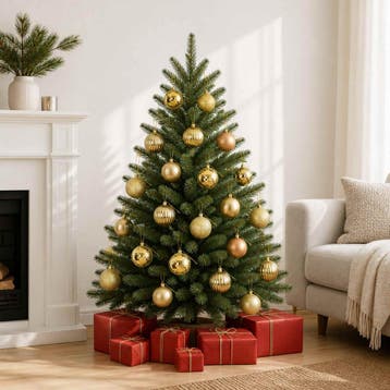 vidaXL Kerstballen set 50 st Goud 8 cm Polystyreen, Verzenden, Nieuw