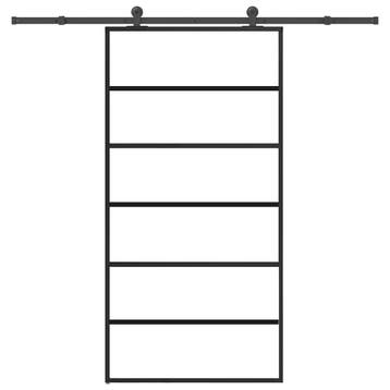 vidaXL Schuifdeur met beslagset 102x205 cm aluminium en, Verzenden, Nieuw