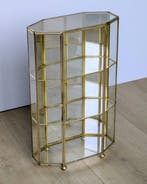 Vitrinekast - Kast der curiositeiten van messing en glas -, Nieuw