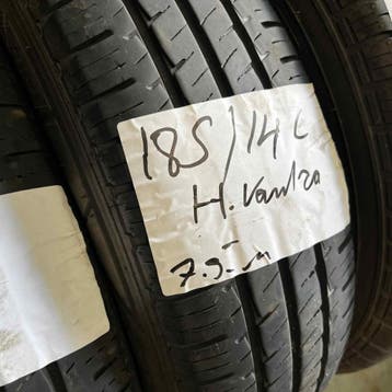 2 x Hankook Vantra 185-80-14 C Zomerbanden 7,5mm, 14 inch, Band(en), Zomerbanden, Bestelwagen