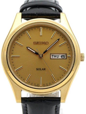 Seiko - Solar Day-Date - Zonder minimumprijs - V158-0AA0 -