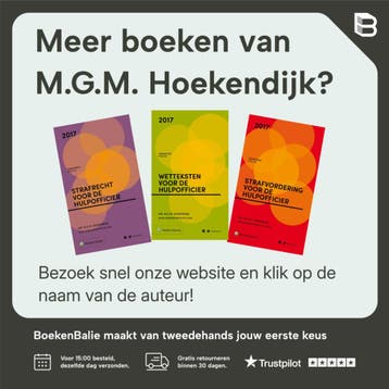 Zakboek strafvordering voor de hulpofficier 2014, Verzenden, Gelezen, M.G.M. Hoekendijk