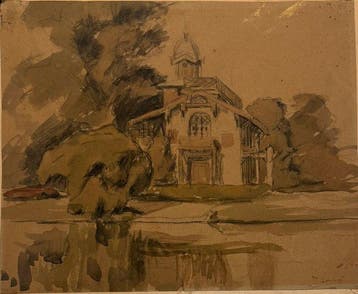 Franse school (XIX) - Eglise