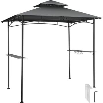 Barbecuepaviljoen Maracaibo, weerbestendig, windscherm, 2 op, Verzenden, Nieuw