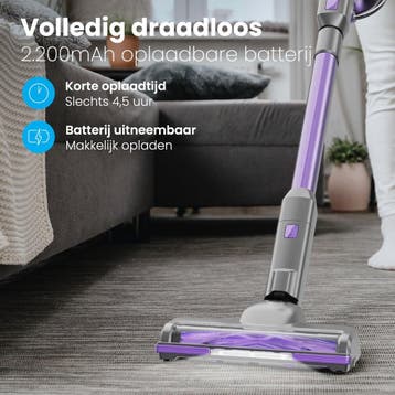 2dekans | Auronic Steelstofzuiger - Zelfstaande Draadloze, Ophalen of Verzenden, Zo goed als nieuw