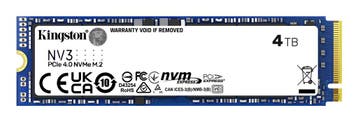 Kingston Technology 4000G NV3 M.2 2280 NVMe SSD, Verzenden, Nieuw