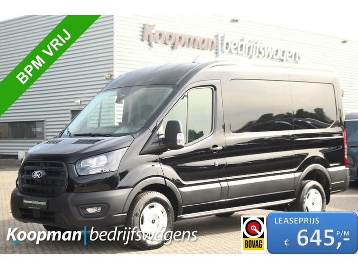 Ford Transit | Zakelijke Lease v.a. €668.39 pm, Auto's, Bestelauto's, Lease, Automaat, Diesel, Zwart, Nieuw, Ford, Financial lease