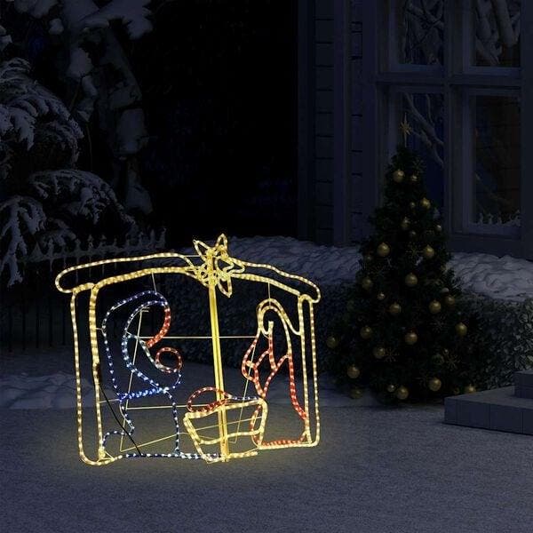 Kerstversiering kerststal 240 led | retourdeal 51% korting - Kerst