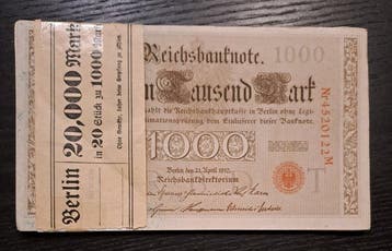 Duitsland. - 20 x 1000 Mark - 1910 - Pick 44a (Zonder, Postzegels en Munten, Bankbiljetten | Europa | Niet-Eurobiljetten