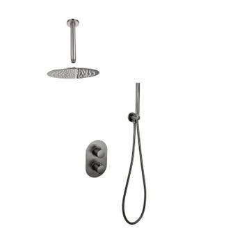 Sani Royal Inbouw Regendouche Doucheset Gun Metal messing, Doe-het-zelf en Verbouw, Sanitair, Nieuw