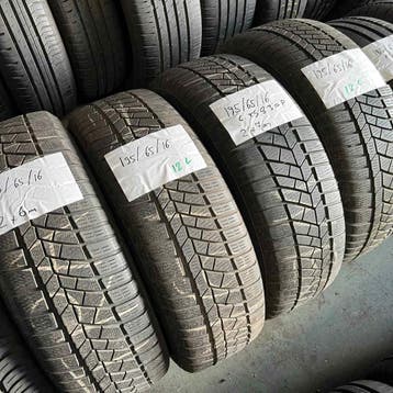 4 x Continental Winter TS830P 195-65-16 Winterbanden 7mm, Gebruikt, 16 inch, Band(en), Personenwagen