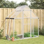 vidaXL Tuinkas met basisframe 169x114x195 cm aluminium, Tuin en Terras, Kassen, Verzenden, Nieuw