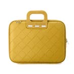 Bombata Intrecciato 13 / 14 inch Laptoptas Vlecht Geel, Computers en Software, Laptoptassen, Verzenden, Nieuw