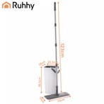 Ruhhy Dubbele emmer mop 8,5 L met wringer en 3 mophoezen..., Ophalen of Verzenden, Nieuw