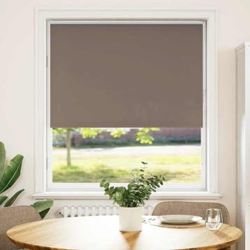 vidaXL Rolgordijn verduisterend koffie 110x150 cm, Verzenden, Nieuw, Bruin