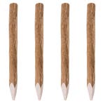 vidaXL Schuttingpalen met punt 4 st 90 cm hazelaarhout, Verzenden, Nieuw