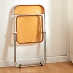 Klapstoel set van 4 Pornainen 74x46x47 cm oranje transparant, Huis en Inrichting, Stoelen, Verzenden, Nieuw