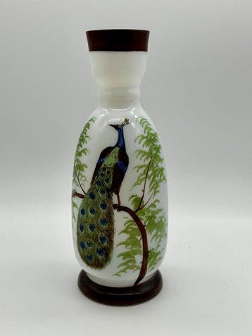Vaas - Opaline glas - Opaline glas 19e eeuw.