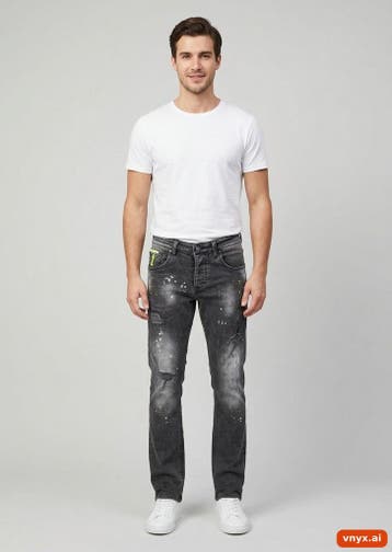 Vintage Broek Heren maat Unknown Charcoal Vintage, Ophalen of Verzenden, Nieuw