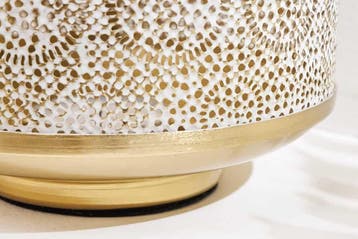 Decoratieve lantaarn ORIENT 20cm goud metaal met patina, Ophalen of Verzenden, Nieuw