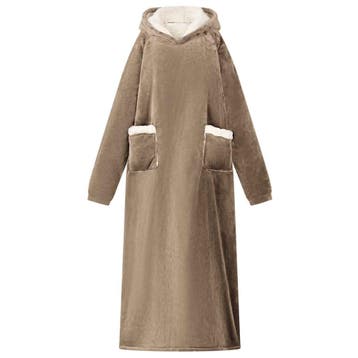 vidaXL Deken hoodie Kameel M Fleece en Flanel, Verzenden, Nieuw
