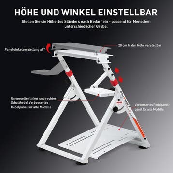 Wheel stand - Racestuur standaard - Stuurwielhouder - Wit -, Verzenden, Zo goed als nieuw