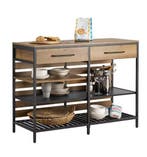 Vintage Keukeneiland met Lades en Planken – 120×91×45 cm, Verzenden, Nieuw