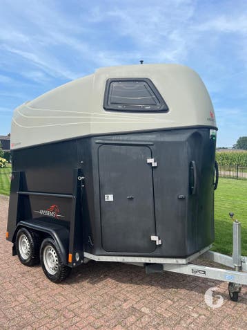 Oerdegelijke Anssems 2-paards 2021! Alu bodem!, Ophalen, Zo goed als nieuw, Aluminium, 2-paards trailer