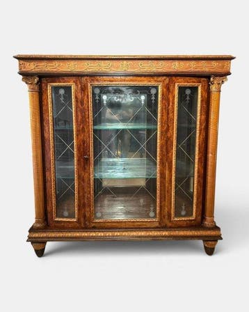 Vitrinekast - Hout, Glas