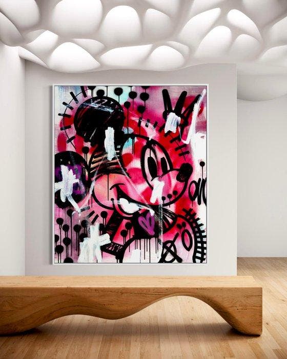 LAPSUS (1990) - Michey Mouse Passione - XL, Antiek en Kunst, Kunst | Schilderijen | Modern