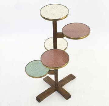 Bijzettafel - etagère - Hout / Laminaat - Bloementafel