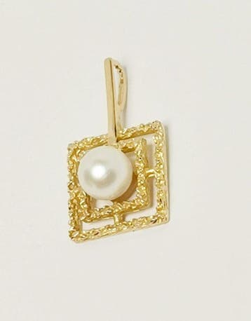 Hanger - 18 karaat Geel goud Parel