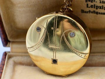 Handmade - Medaillon - 18 karaat Goud gevuld, Geel goud,