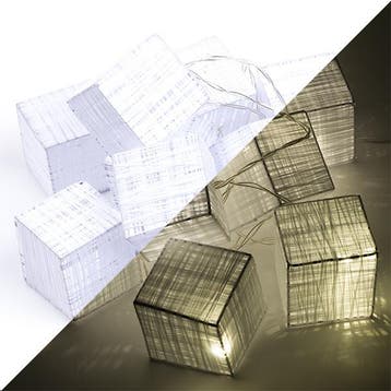 Lichtslinger | Vierkant (10 leds, Batterijen, Wit), Huis en Inrichting, Verzenden, Nieuw