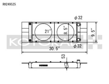 Koyo Honda Universal Pocket Radiator, Ophalen of Verzenden, Nieuw