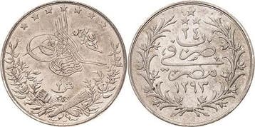 2 Kurush 1898 (=ah 1293/24), Osmanisches Reich Abdul Hami..., Verzenden