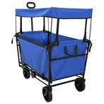 vidaXL Vouwbare Handtrolley Zwart 105 x 56.5 x 116 cm Oxford, Verzenden, Nieuw