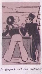 In gesprek met een matroos. (lijst optie, Lithos), Verzenden