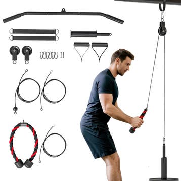 SPORTNOW Fitness Latzug Gym Fitnessapparatuur Kabeltrek Pull, Verzenden, Nieuw