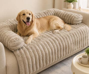 Corduroy Bankdeken Beige Maat XL – 120 × 95 cm| Luxe Bank, Ophalen of Verzenden, Nieuw, Overige