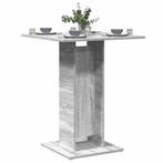 vidaXL Bistrotafel 60x60x75 cm bewerkt hout grijs sonoma, Huis en Inrichting, Tafels | Eettafels, Verzenden, Nieuw