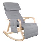 Luxe Lig Schommelstoel – Comfortabel met Ligkussen - Grijs, Verzenden, Nieuw