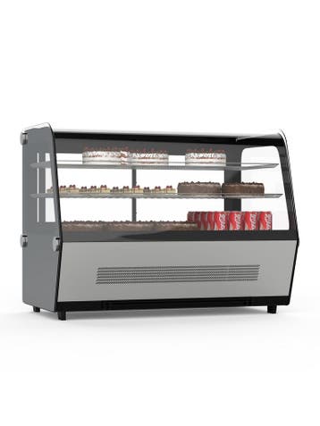 Koelvitrine - 1-Deurs - Tafelmodel - 160 Liter - RVS - 230V, Verzenden, Nieuw in verpakking